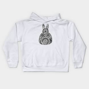 Bunny Butt Mandala Kids Hoodie